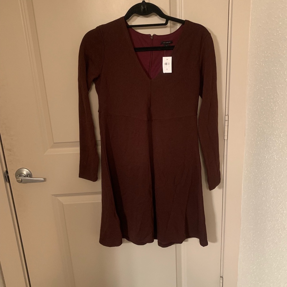 Burgundy dress